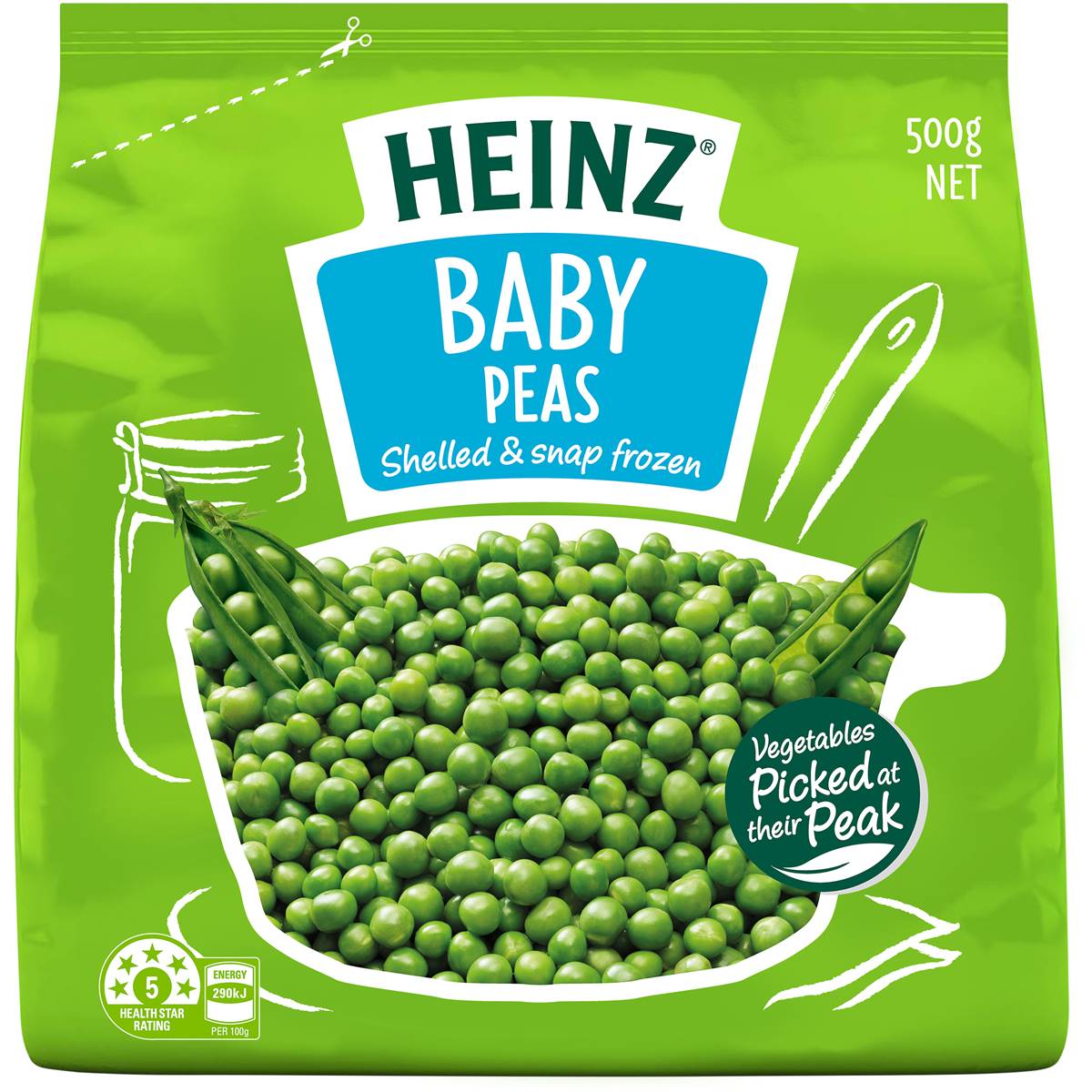 Heinz Baby Peas 500g