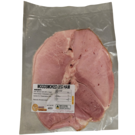Noosa Meats Woodsmoked Leg Ham Sliced | $24.95 / kg