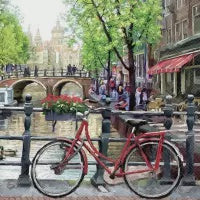 Amsterdam canal - Luncheon Napkin