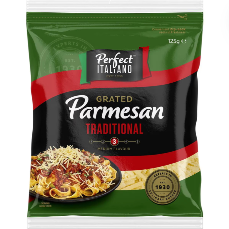 Perfect Italiano Parmesan Grated 125g