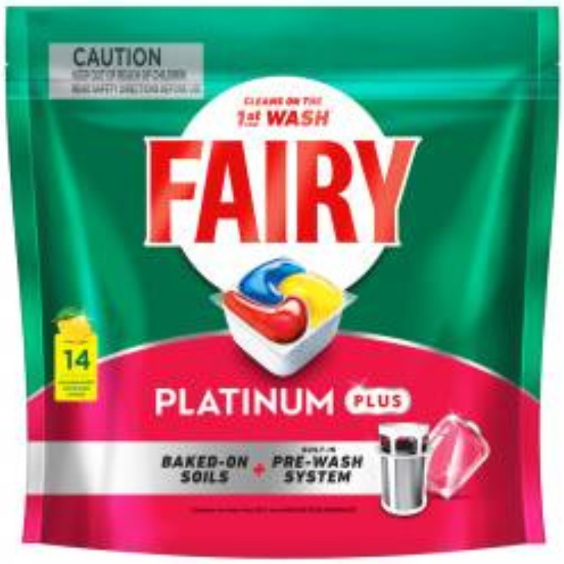 Fairy Platinum Plus Expert Dishwashing Tablets 14 Capsules