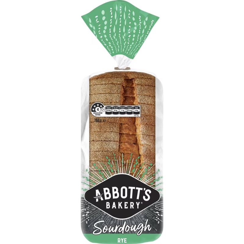Abbotts Sourdough Bread Rye 760g