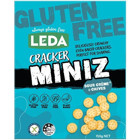 Leda Miniz Sour Creme & Chives Sharepack GF 150g