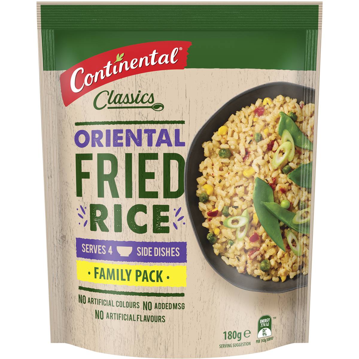 Continental Value Pack Fried Rice Oriental 180g