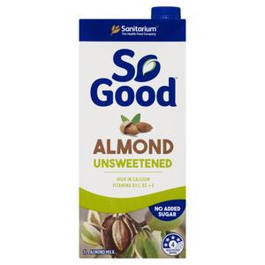 Sanitarium So Good Almond Unsweetened Milk UHT 1L
