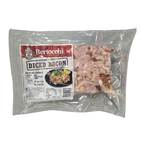 Bertocchi Diced Bacon Hickory Smoked 1kg