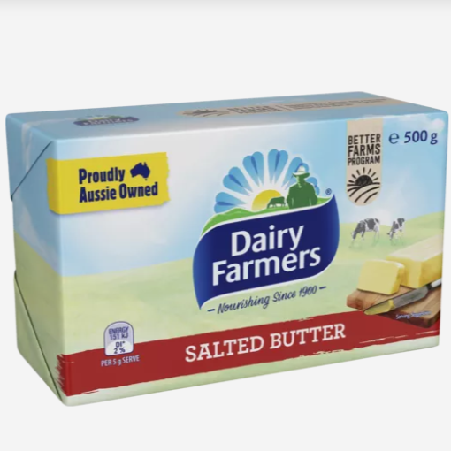 Dairy Farmers Salted Block Butter 500g