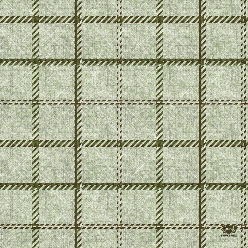 Byron & Yorke Green Plaid Square Wax Paper - 20pc