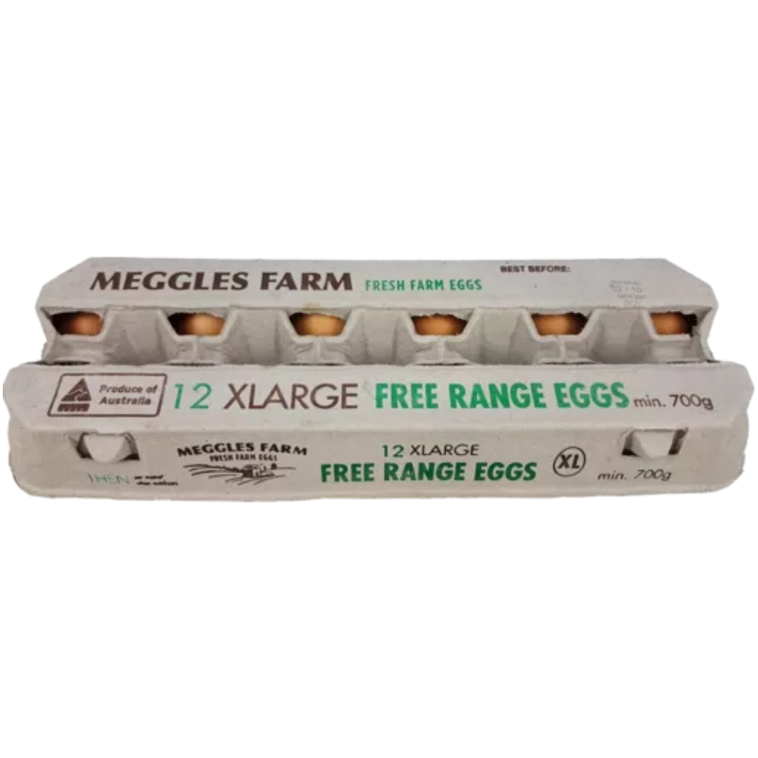 Meggles Farm Free Range Eggs XL 12pk