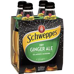Schweppes Dry Ginger Ale 300ml 4Pk