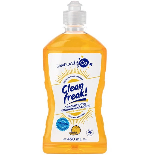 Community Co Clean Freak Dishwashing Liquid Orange 450ml