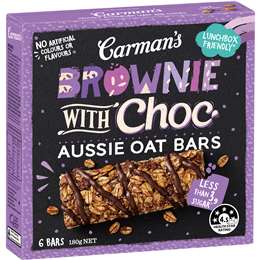Carmans Chocolate Aussie Oat Bars 6Pk