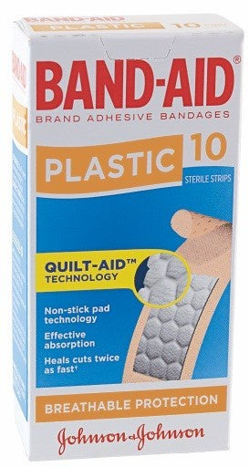 Band-aid Plastic Strips 10 pk