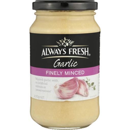 Always Fresh Finely Minced Garlic 220g