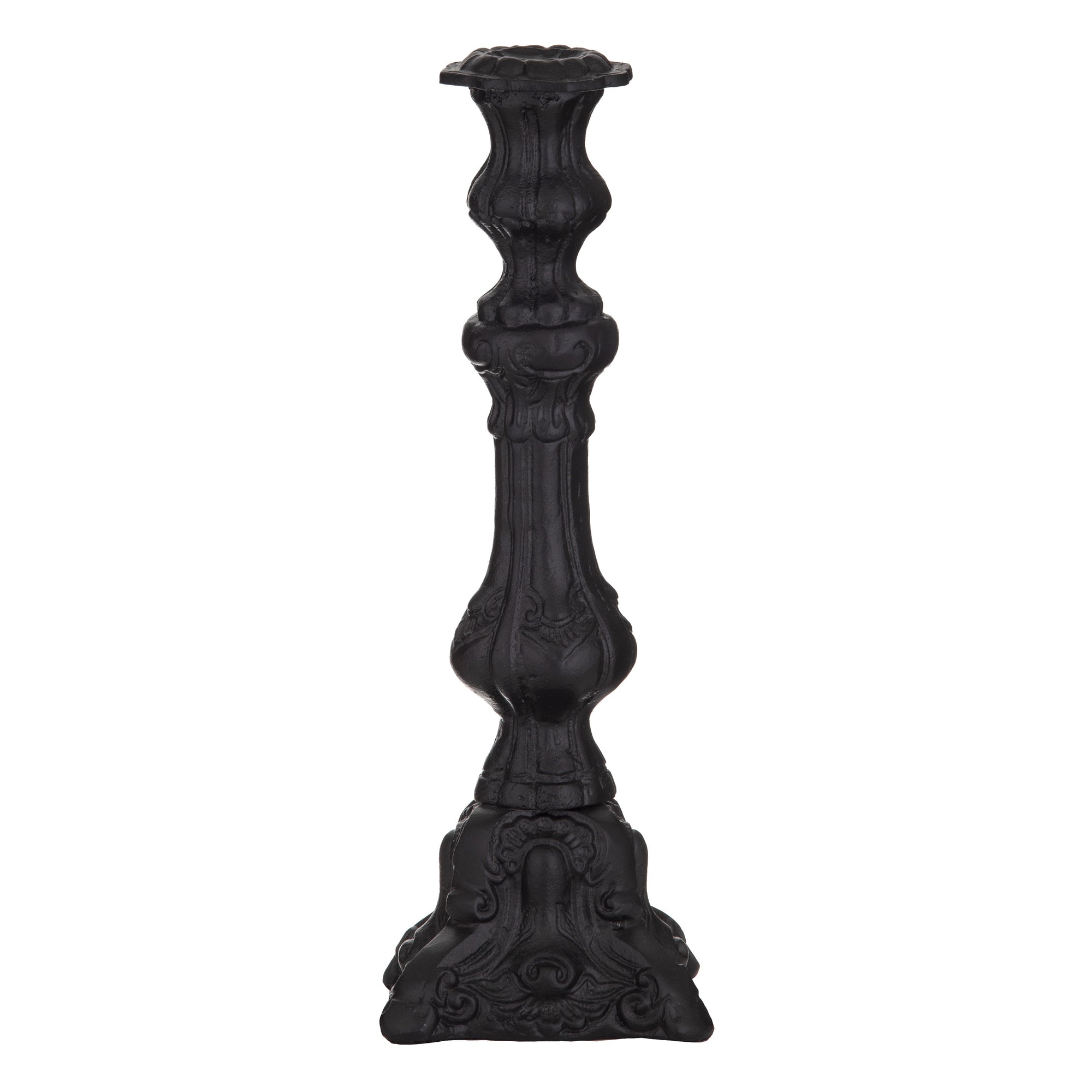 Chateau Candle Holder Black 12.5x37cm