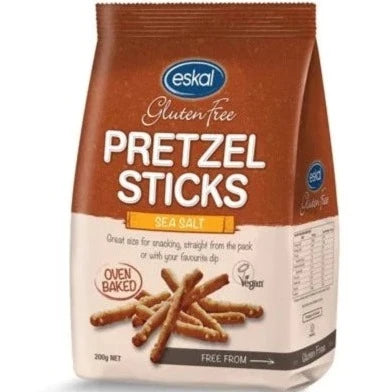 Eskal Pretzel Sticks Sea Salt Gluten Free 200g