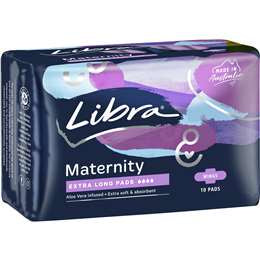 Libra Maternity Pads Aloe Vera With Wings 10pk
