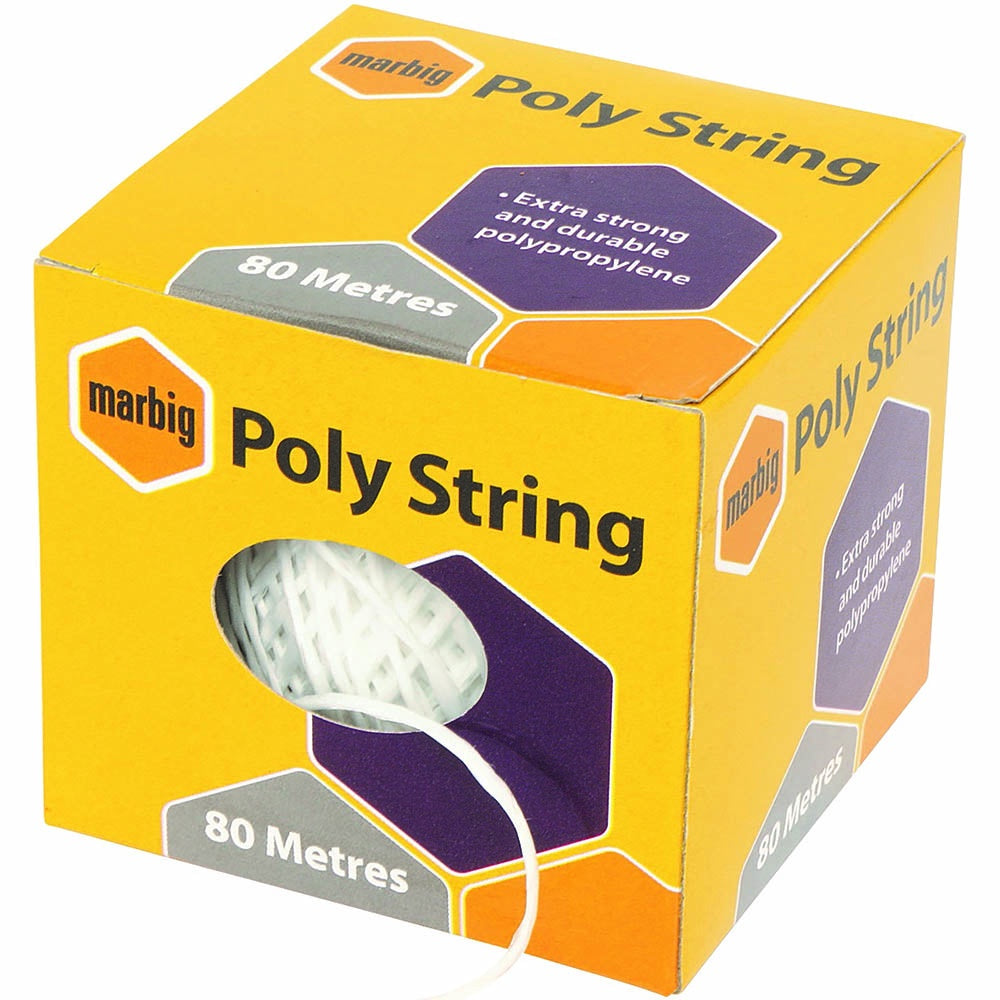 Marbig Poly String 80m White