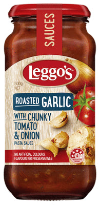 Leggos Roasted Garlic, Chunky Tomato & Onion 500g