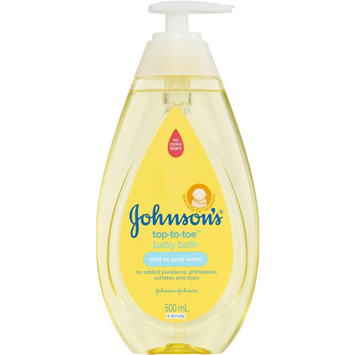 Johnson & Johnson Top to Toe Baby Wash 500ml