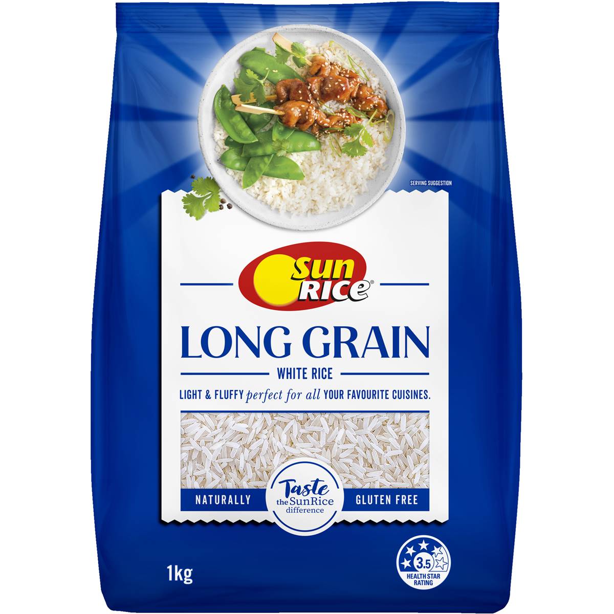 Sunrice  Long Grain Premium Rice White  1kg