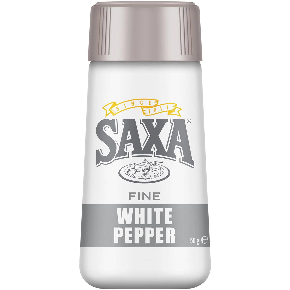 Saxa Fine White Pepper 50g