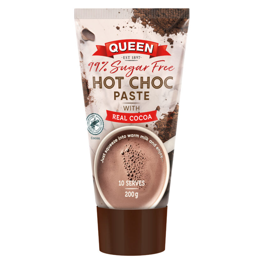 Queen Hot Choc Paste (99% Sugar Free) 200g