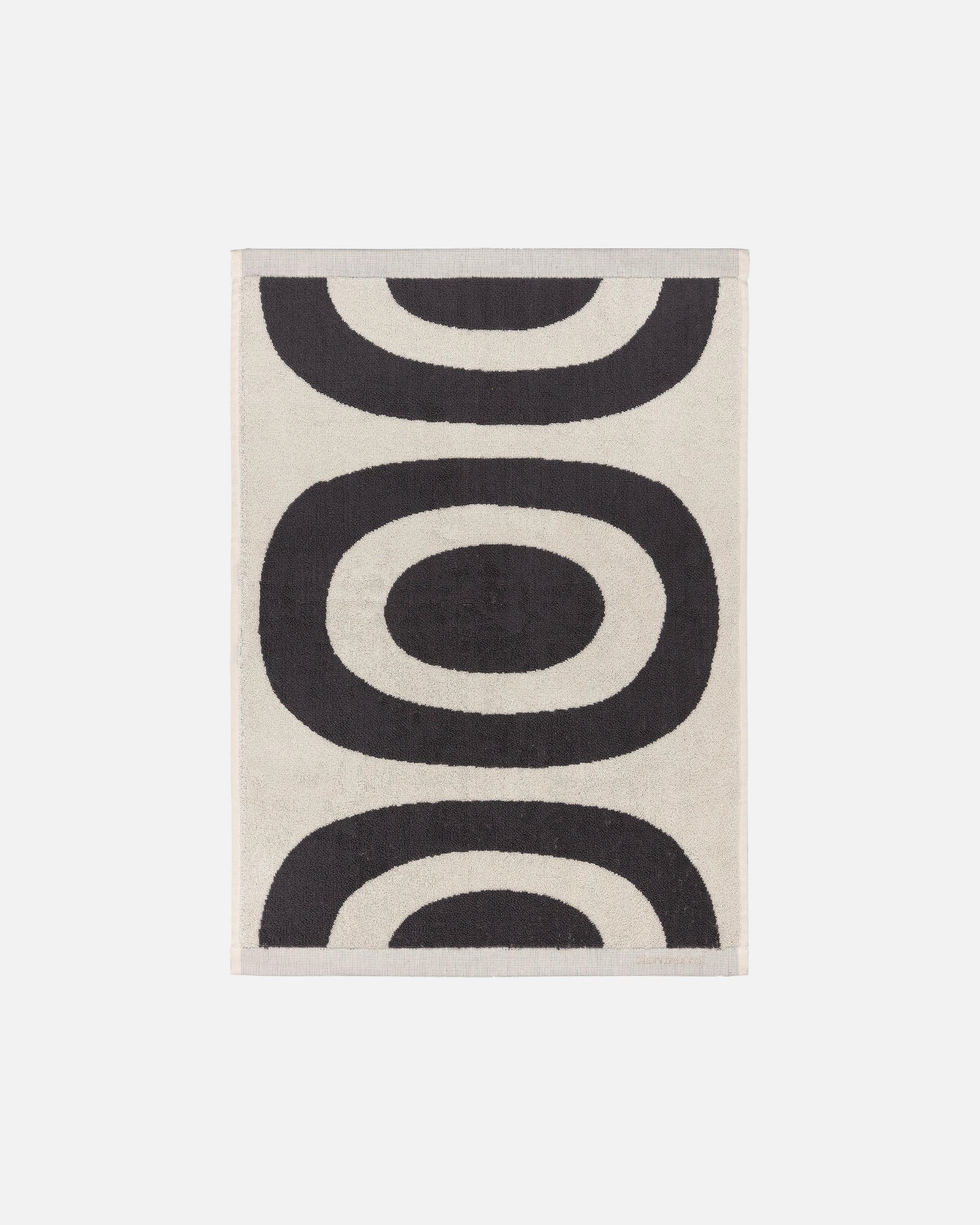 Marimekko Hand Towel Charcoal/Off White