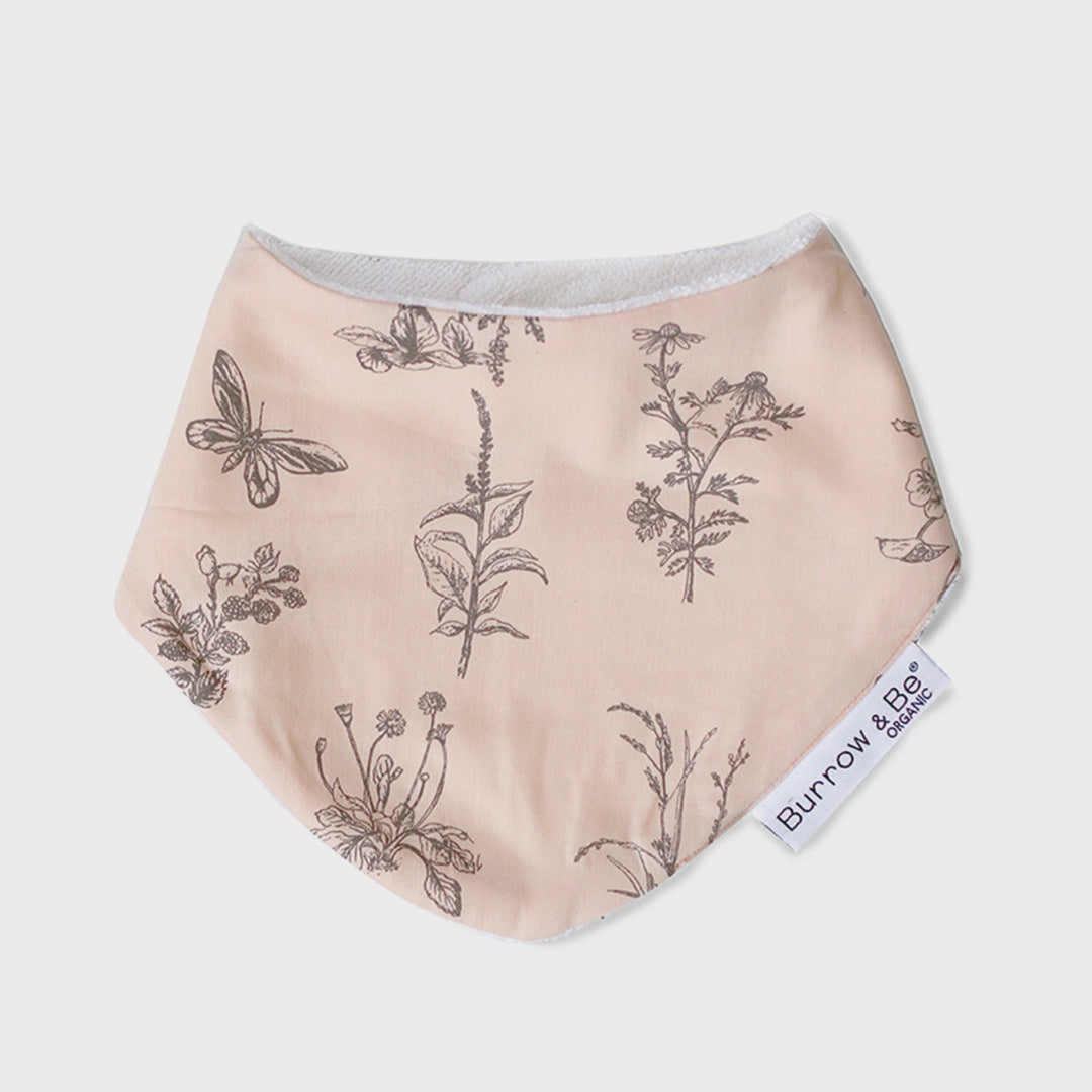 Burrow & Be Dribble Bib - Blush Meadow