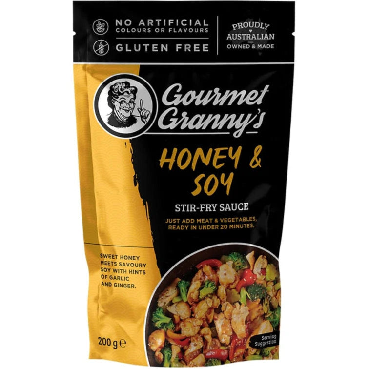 Gourmet Granny's Honey Soy Stir Fry Sauce GF 200g