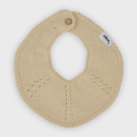 Saga Knitted Bib - Ginger