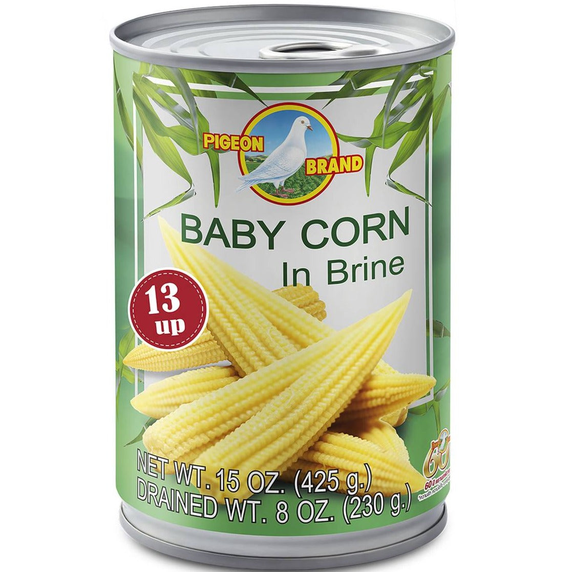 Pigeon Brand Baby Corn in Brine
