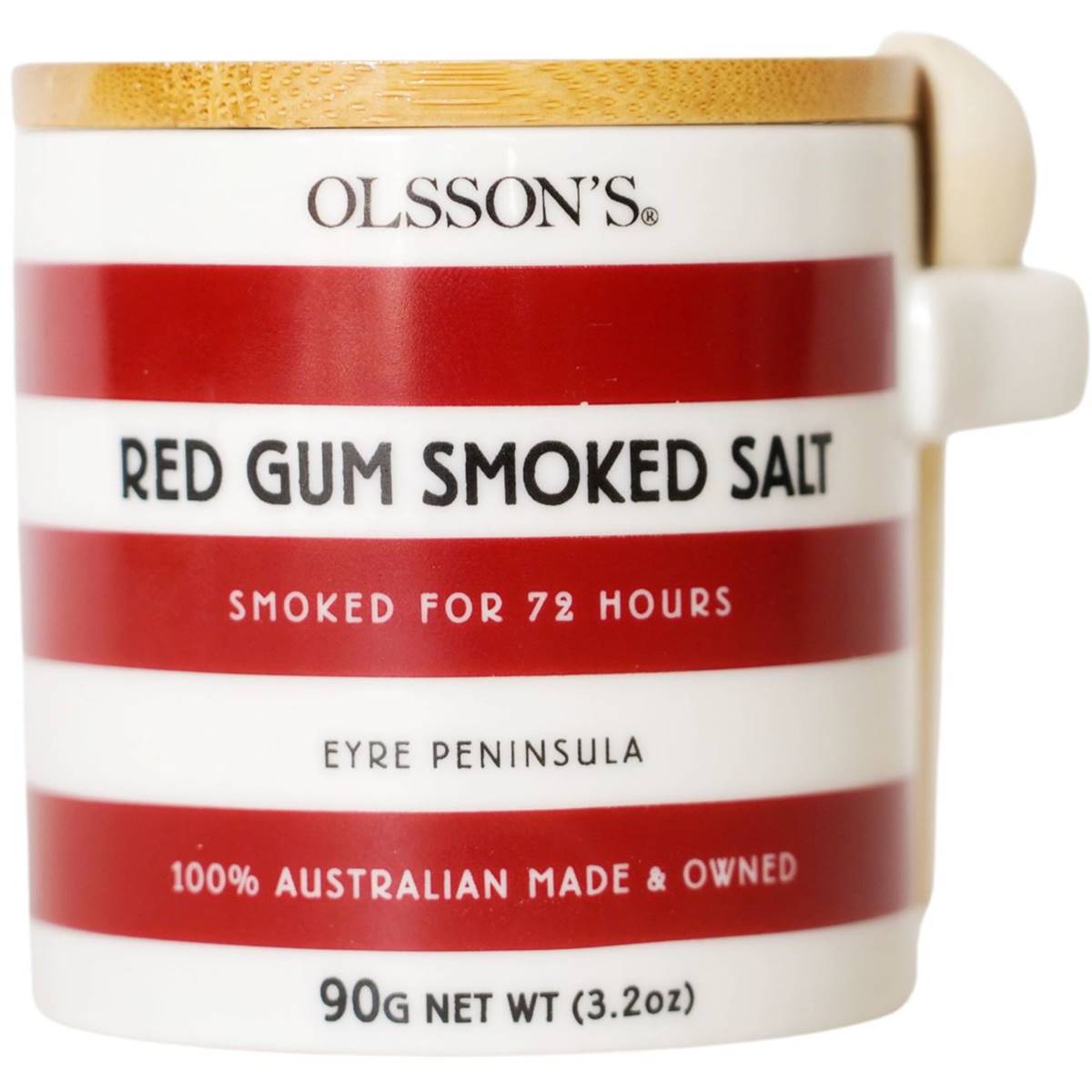 Olssons Redgum Smoked Salt Stoneware Jar 90g