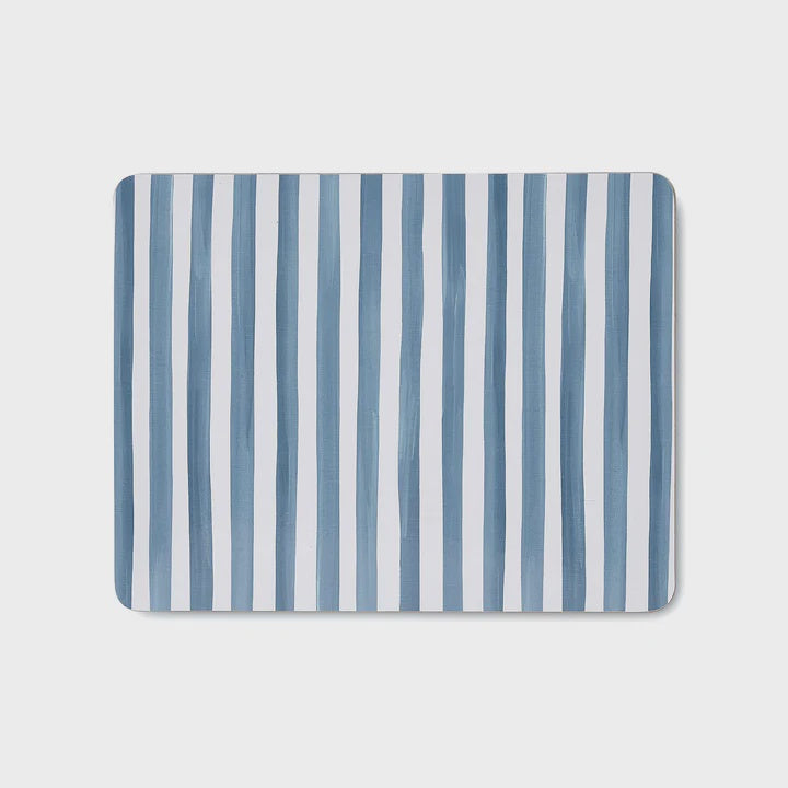 Taylor Stripe Rectangle Placemat Blue - Set of 4