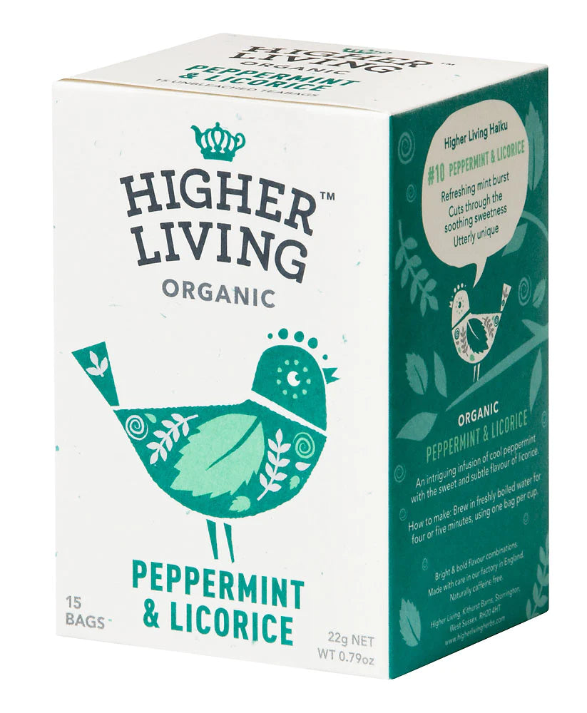 Higher Living Peppermint & Licorice 15 Teabags