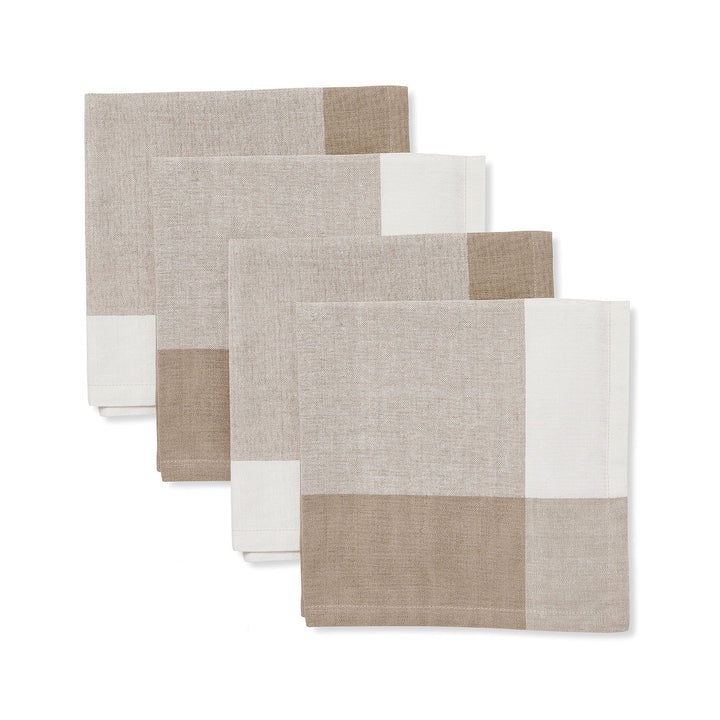 Garner Check Napkin Neutral  24PK