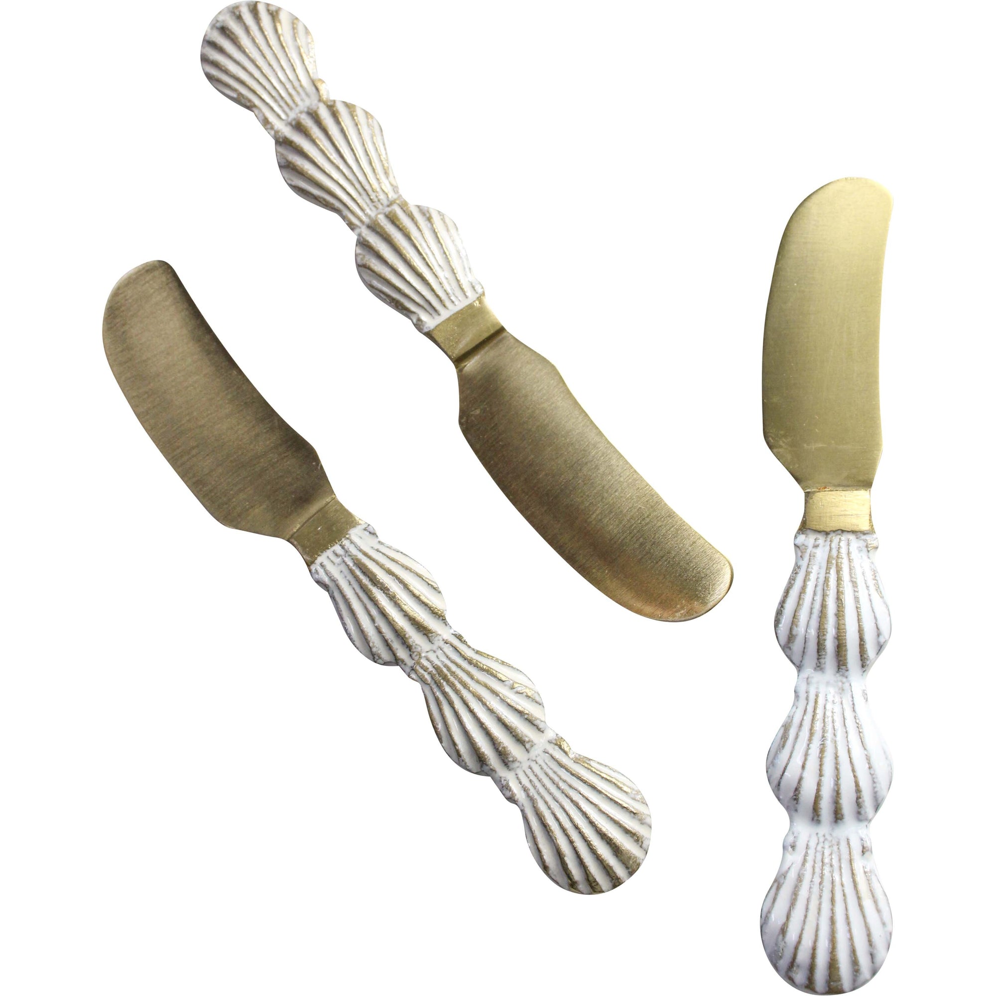 Spreaders - Shell Brass Set of 3