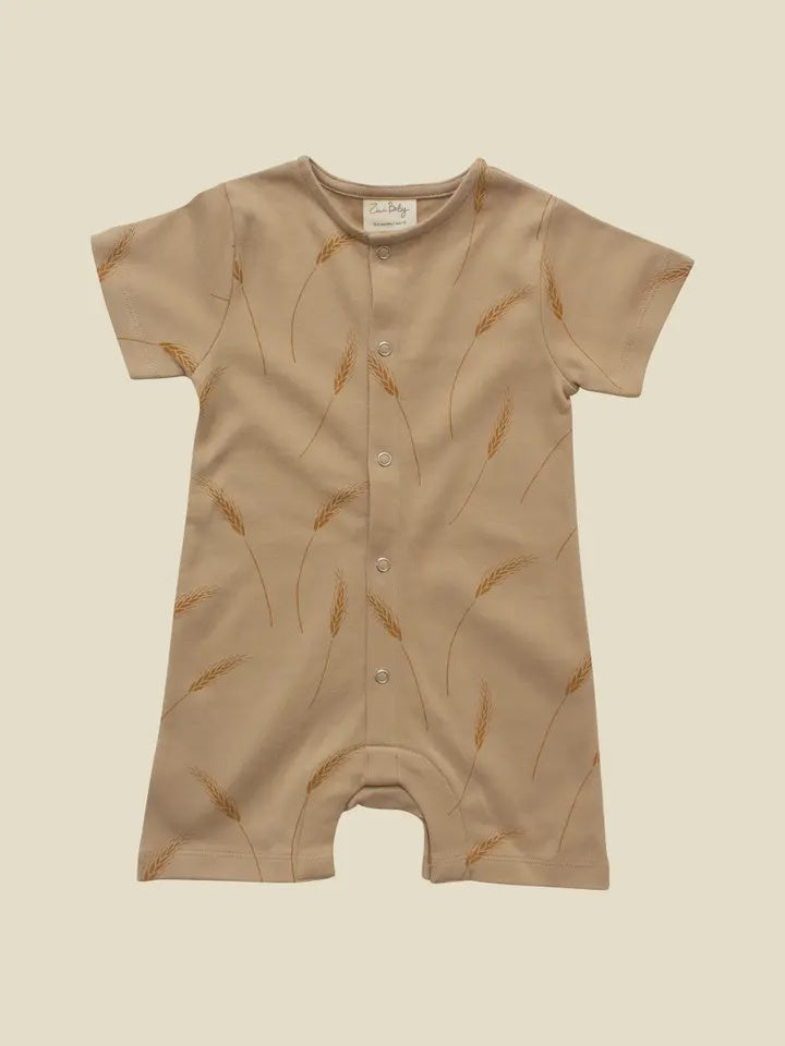 Wheat Summer Romper 0-3m
