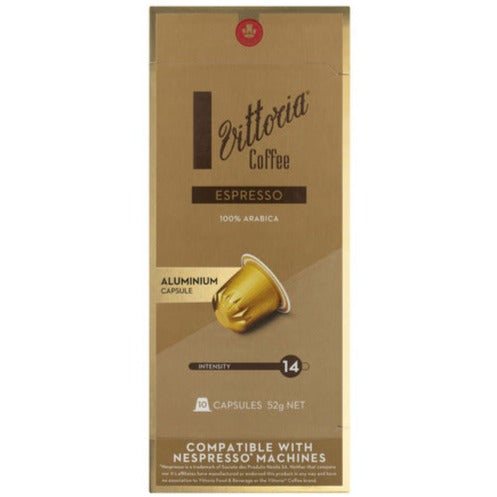 Vittoria Espresso Coffee Capsules 10pk