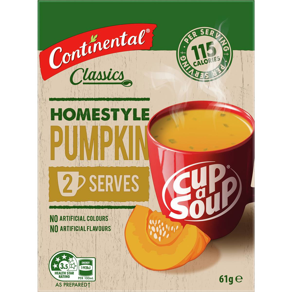 Continental Homestyle Pumpkin Cup-a-Soup 2 serves