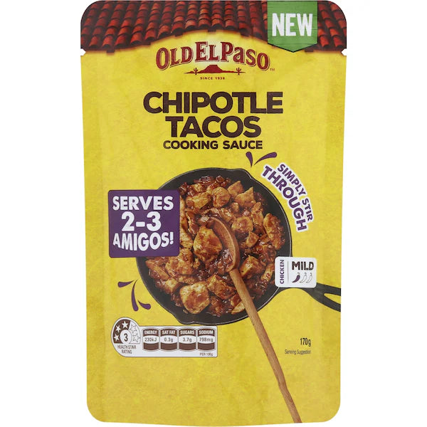 Old El Paso Chipotle Taco Cooking Sauce 170g