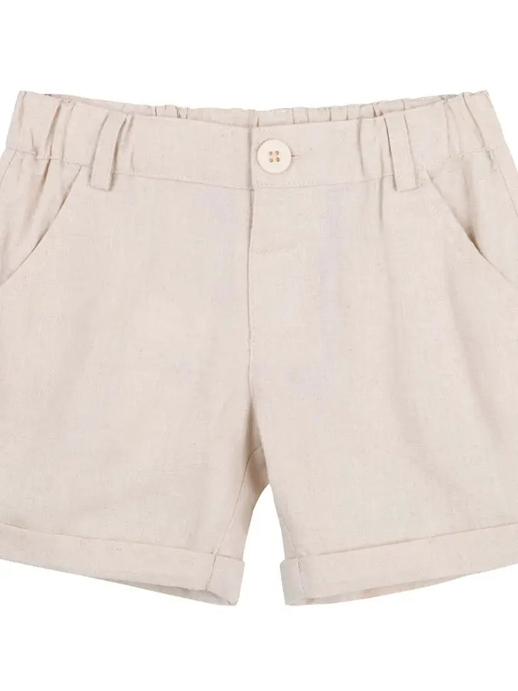 Finley Linen Shorts - Sand