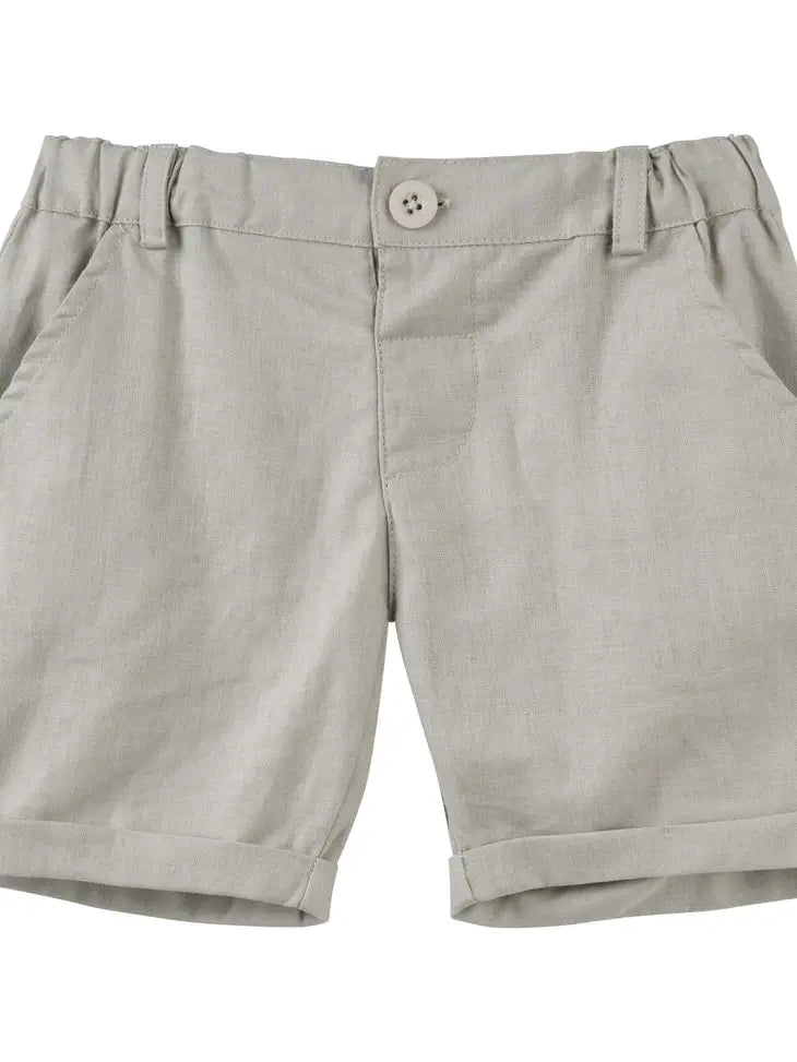 Finley Linen Shorts - Pistachio
