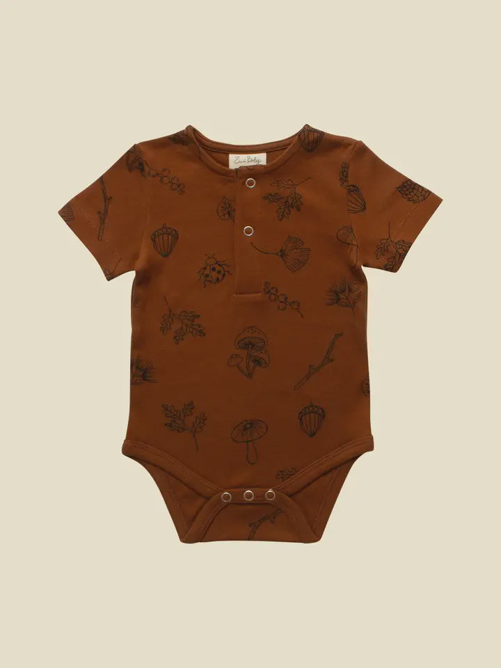 Nature Walk Short Sleeve Bodysuit 6-12m