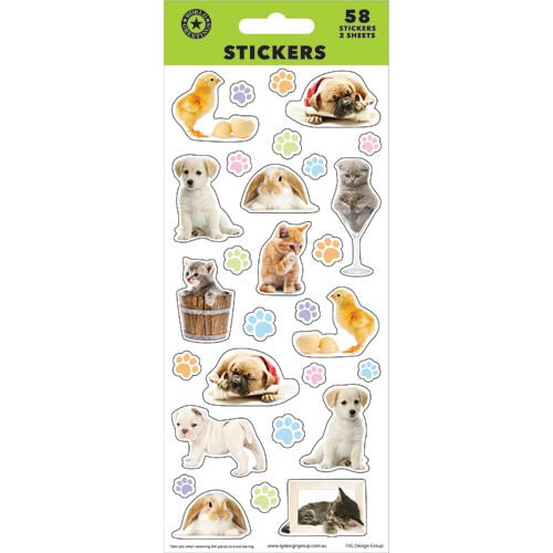 Animal Stickers - 2 Sheets