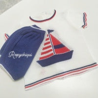 Felicia Summer Knit Set | Sailing Boat | 6M