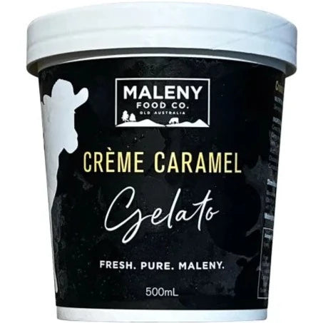 Maleny Food Co Creme Caramel Gelato 500ml