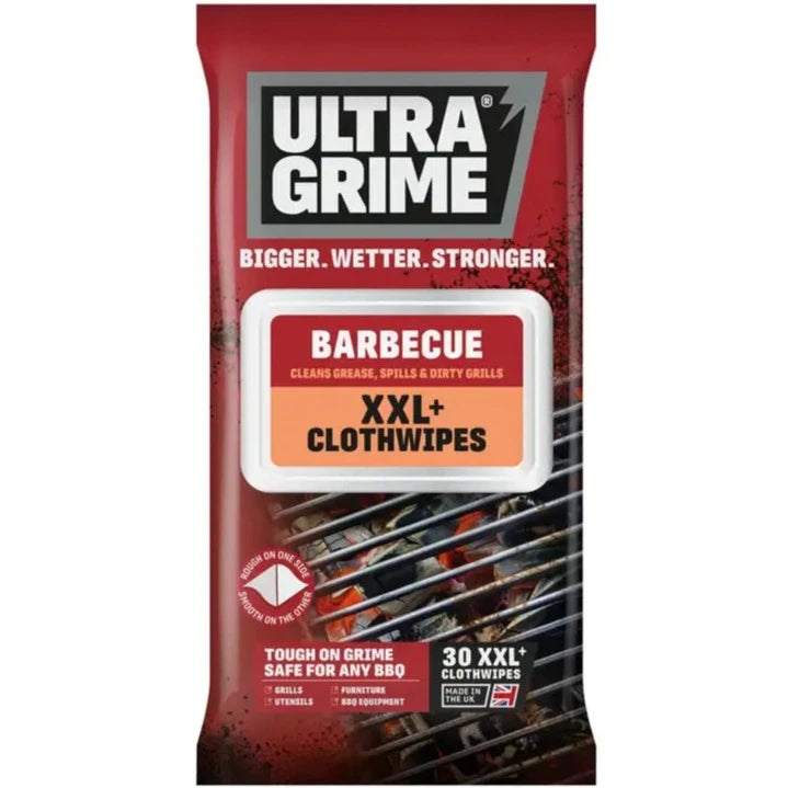 Ultragrime Life BBq Clothwipes XXL 30Pk