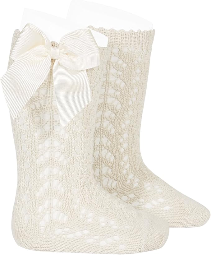 Condor 2519/2 Bow Openwork Knee High Sock