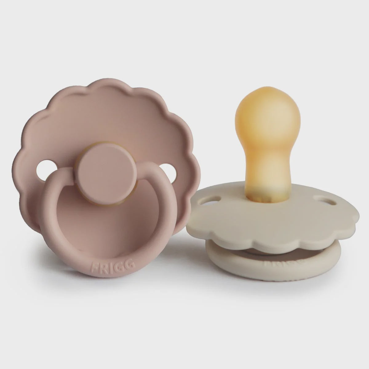 Frigg Daisy Dummy Latex Blush And Cream 2PK 0-6M